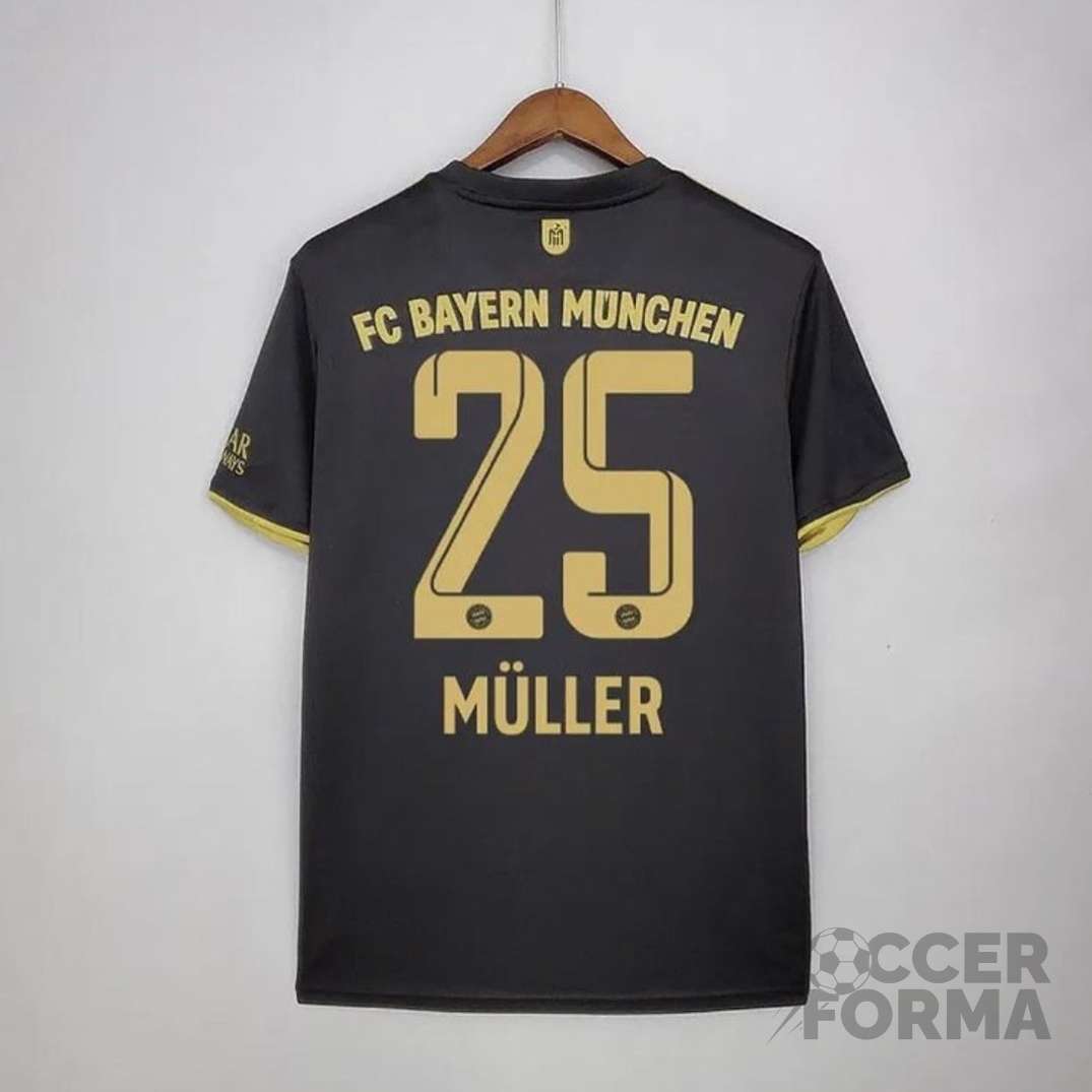 Гостевая футболка Мюллер 25 Бавария Мюнхен 2021-2022