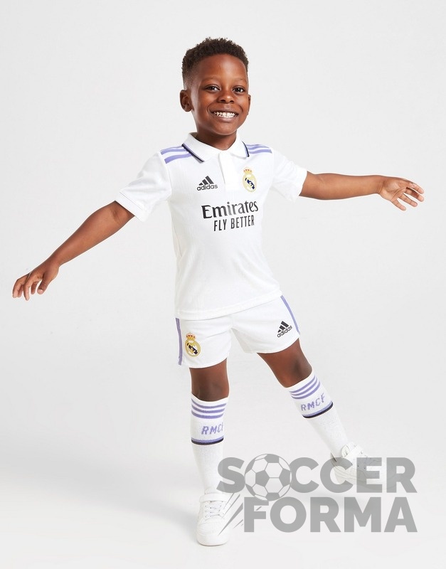 Детская форма Реал Мадрид 2022-2023 с гетрами