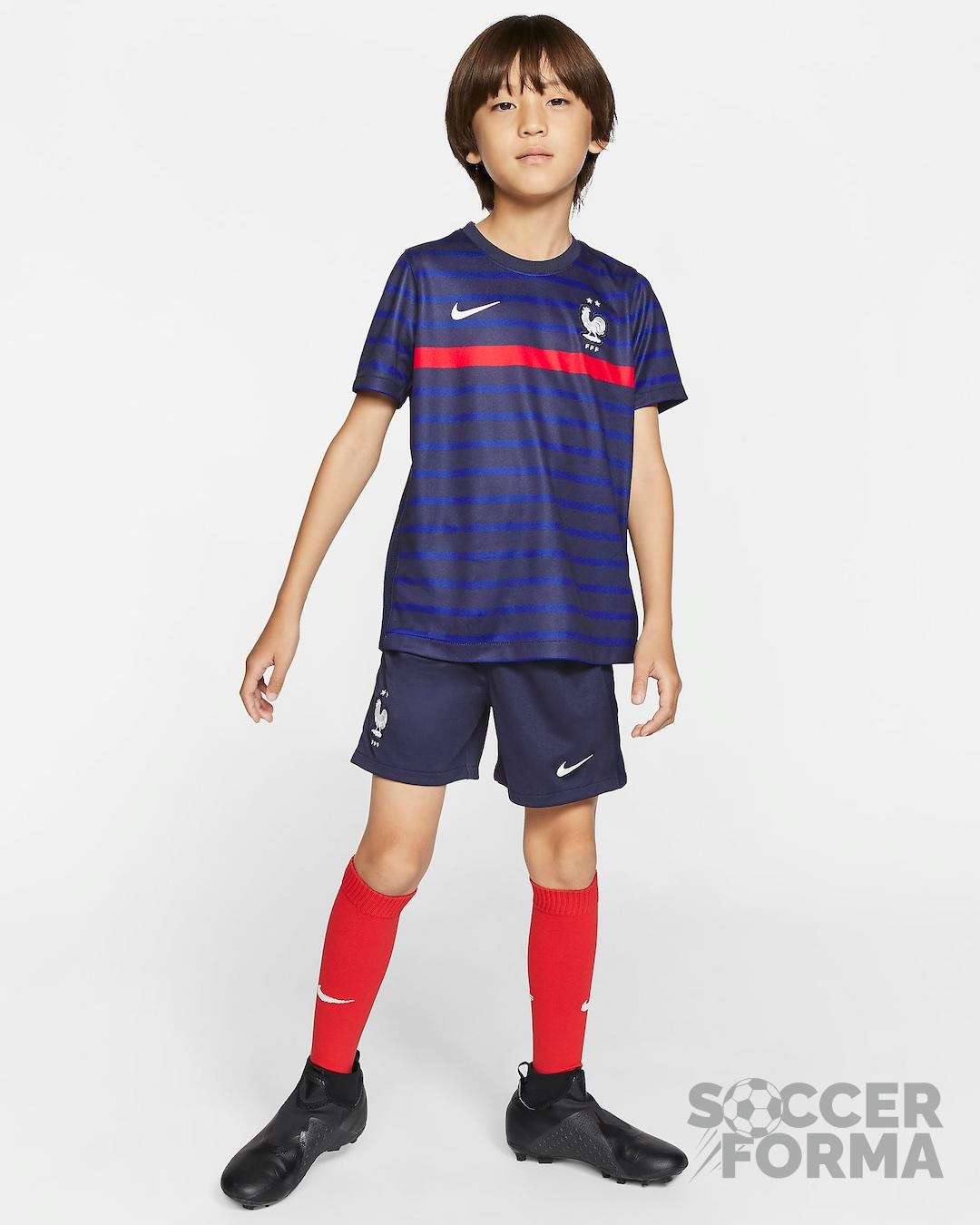 Детская форма сборной Франции 2021 с гетрами