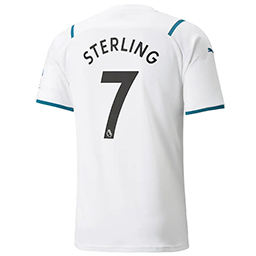 Гостевая футболка Манчестер Сити Стерлинг 7 2021-2022