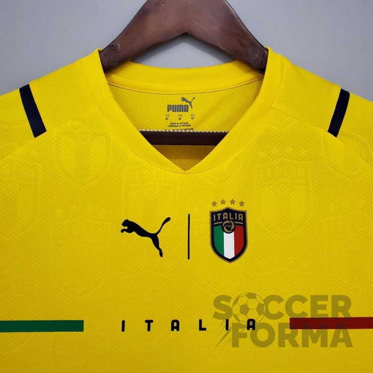 Вратарская футболка сборной Италии 2021-2022 желтая