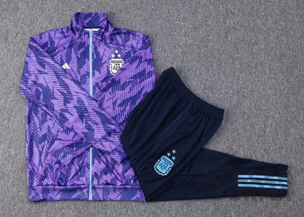 Детский спортивный костюм сборной Аргентины 2022-2023 фиолетовый - вид 3