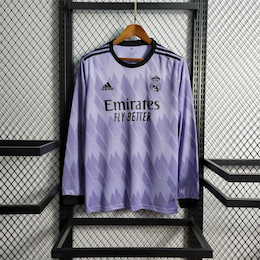 Гостевая футболка Реал Мадрид длинный рукав 2022-2023