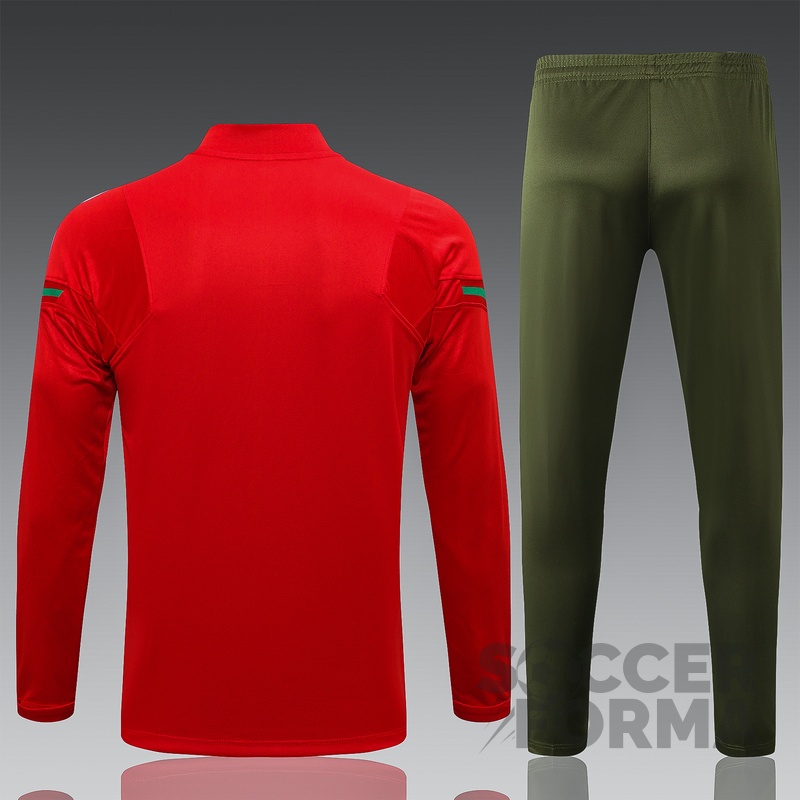 Тренировочный костюм сборной Португалии 2021 красный - вид 2