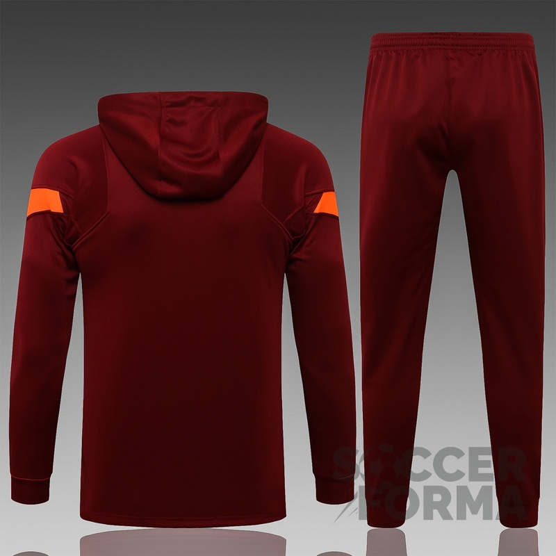 Спортивный костюм Ливерпуль 2021-2022 с капюшоном бордовый - вид 2