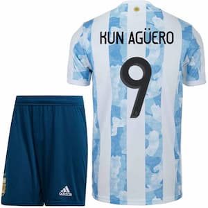 детская форма сборной Аргентины Агуэро 9 2021