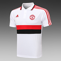 Белая футболка поло Манчестер Юнайтед 2021-2022