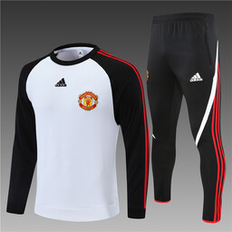 Спортивный костюм Манчестер Юнайтед 2021-2022 бело-черный
