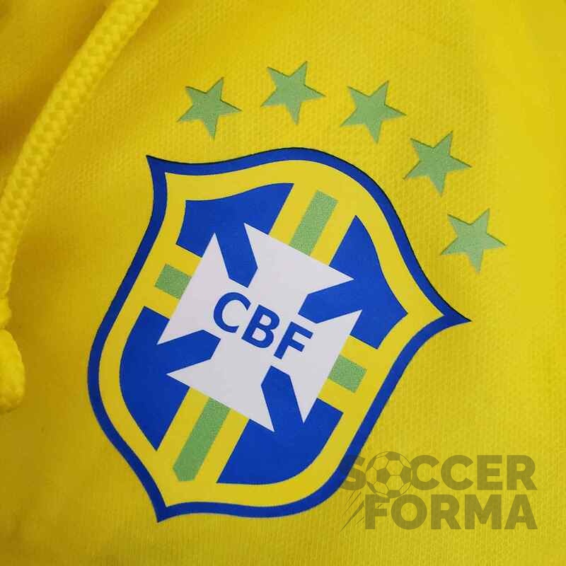 Ветровка сборной Бразилии 2021-2022 желто-серая