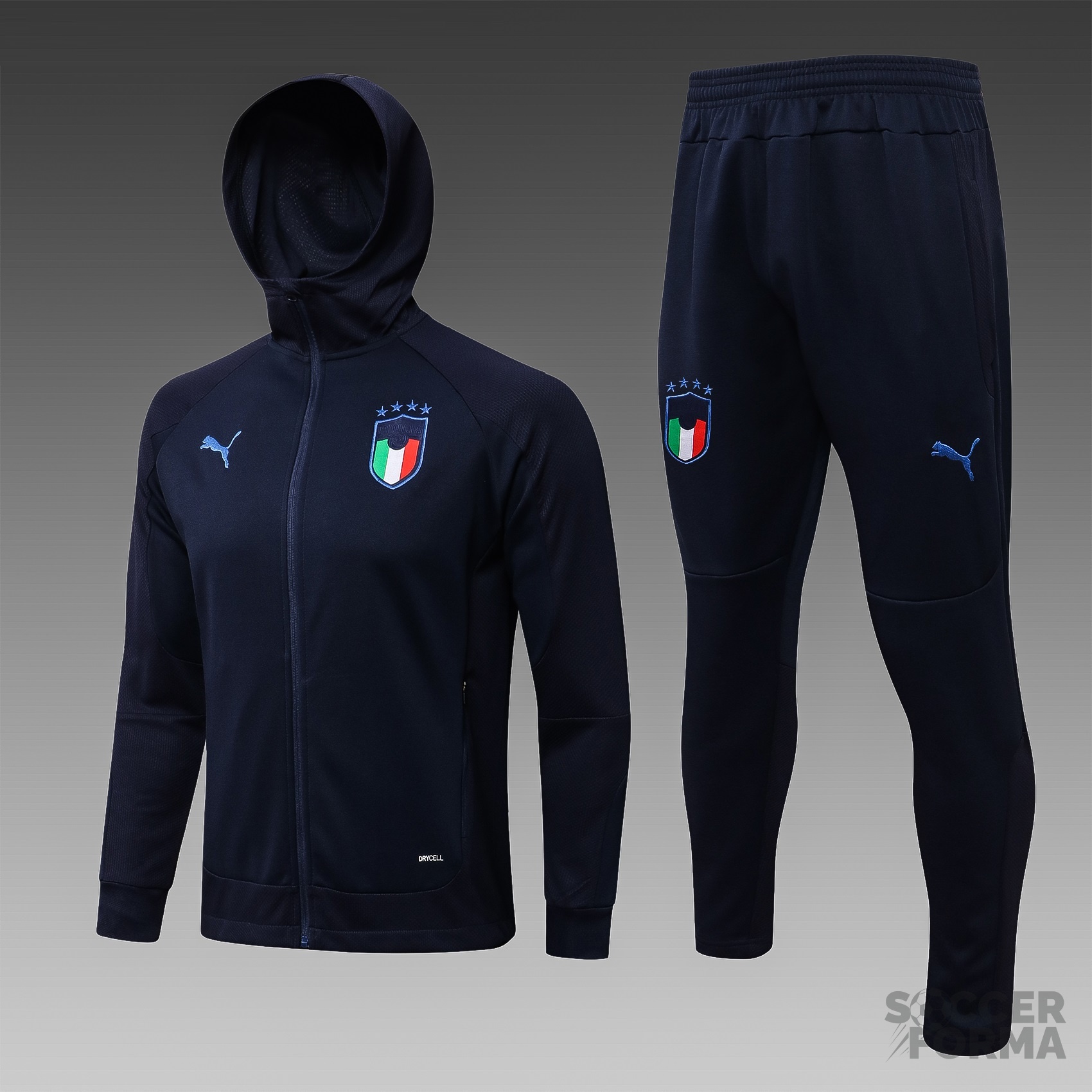 Спортивный костюм сборной Италии 2022 синий - вид 1