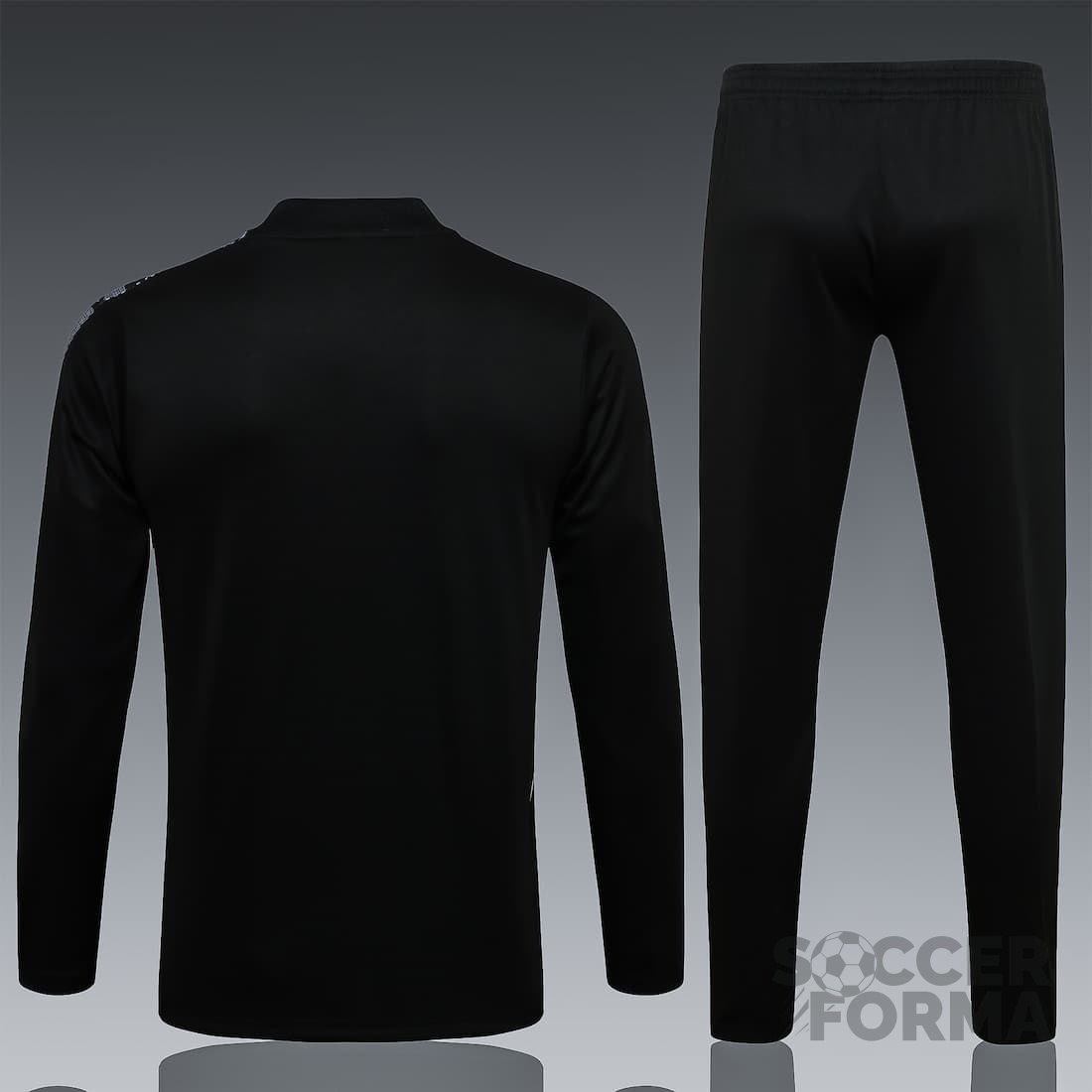 Детский тренировочный костюм Манчестер Юнайтед 2022 черно-белый - вид 2