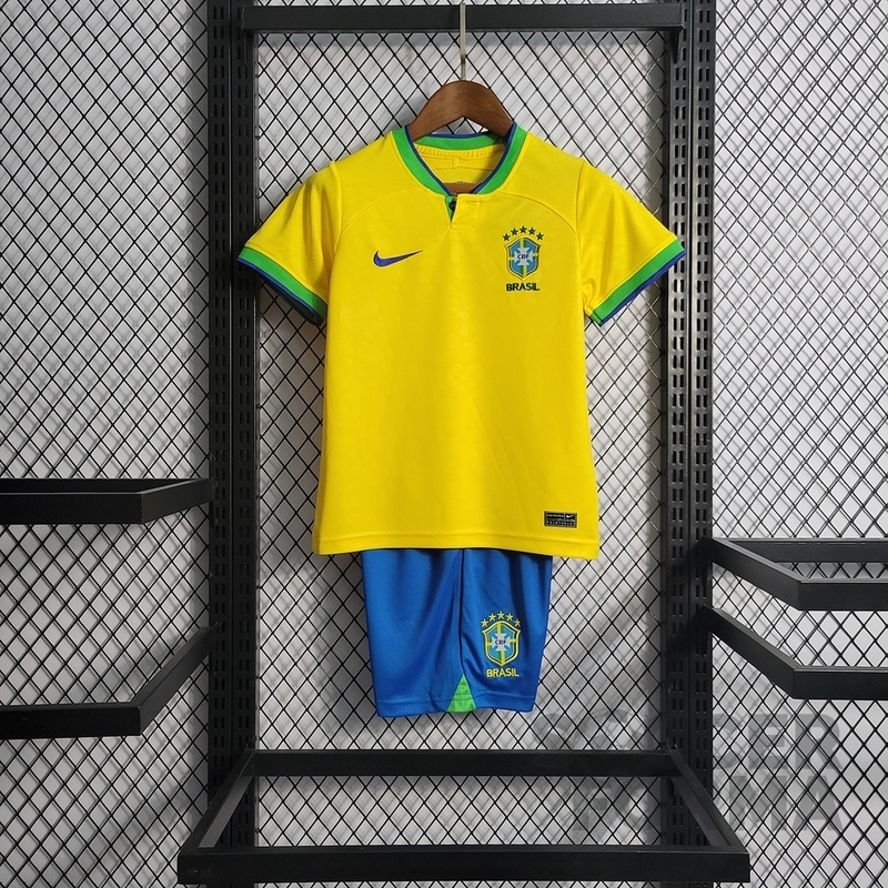 Детская форма сборной Бразилии 2022-2023 - вид 1