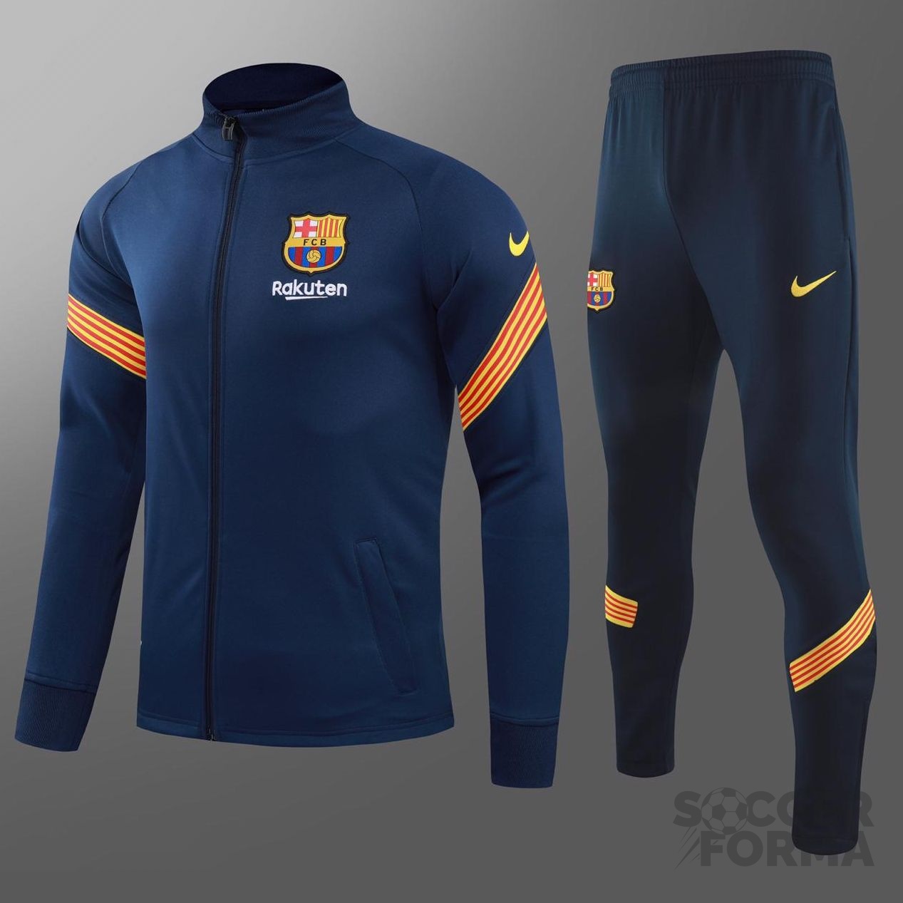 Спортивный костюм Барселона синий 2020-2021 - вид 1