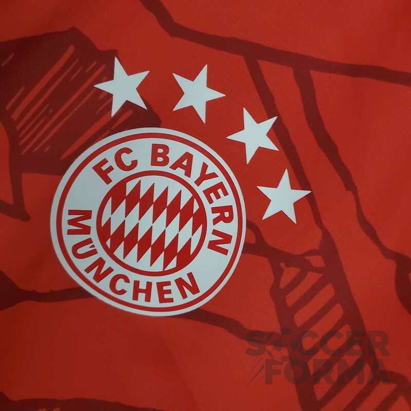 Ветровка Бавария Мюнхен 2021-2022 красная - вид 4
