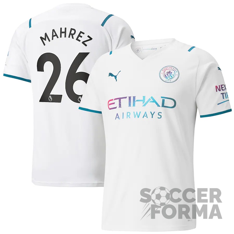 Гостевая футболка Манчестер Сити Махрез 26 2021-2022 - вид 1