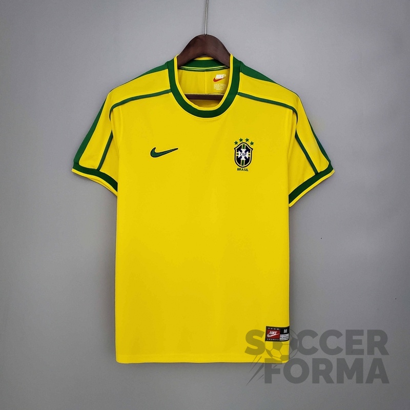 Ретро футболка сборной Бразилии 1998 - вид 1