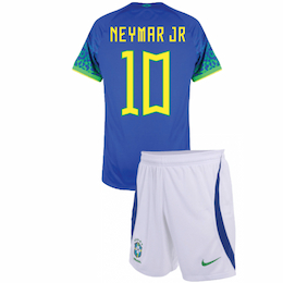 Детская гостевая форма сборной Бразилии Неймар 10 2022-2023