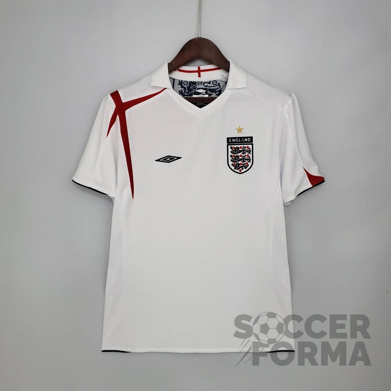 Ретро футболка сборной Англии 2006 - вид 1