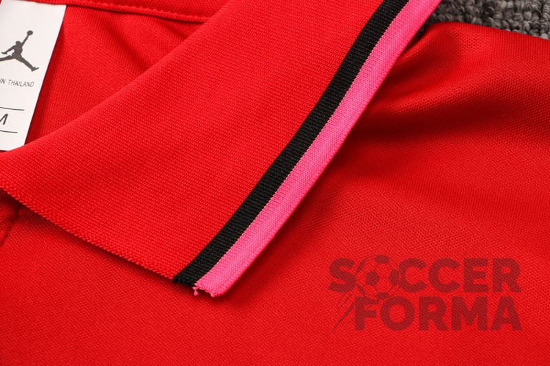 Красная футболка поло ПСЖ 2021-2022 - вид 5