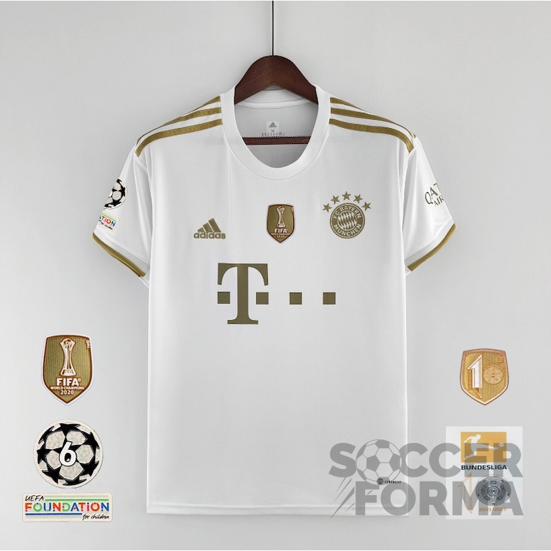 Гостевая футболка Бавария Мюнхен с нашивками 2022-2023