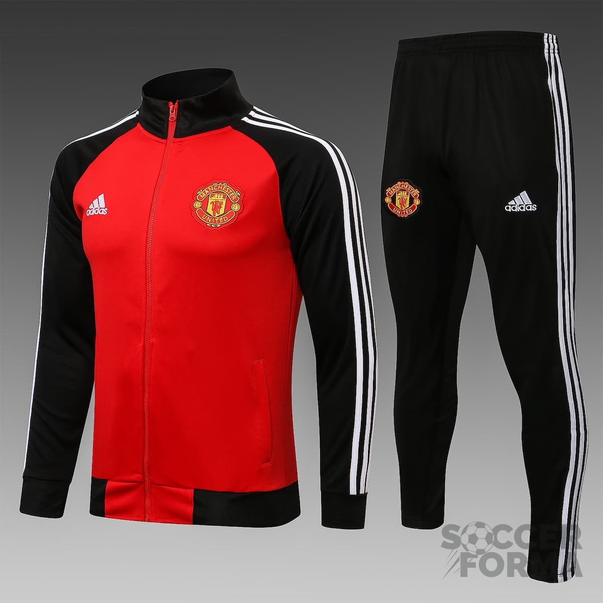 Парадный костюм Манчестер Юнайтед 2022 красно-черный - вид 1