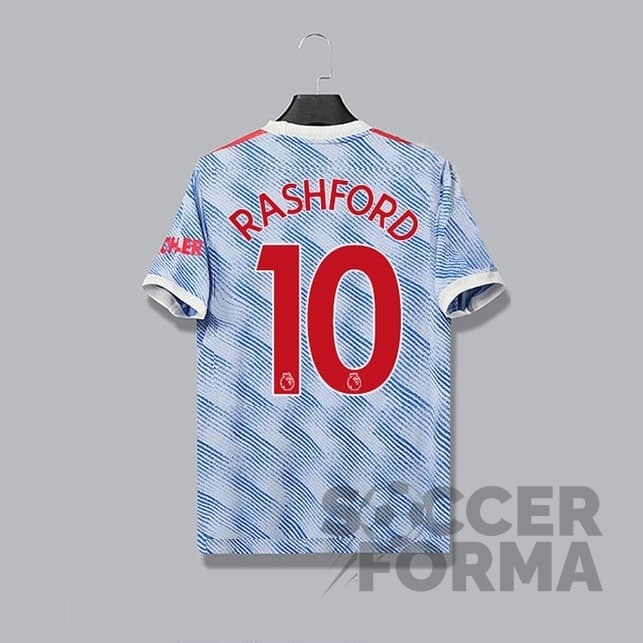 Гостевая футболка Манчестер Юнайтед Рэшфорд 10 2021-2022