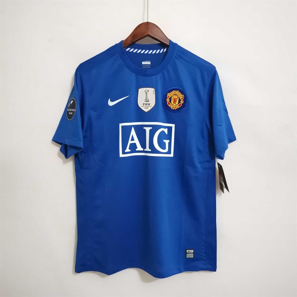 Ретро футболка Манчестер Юнайтед 2007-2008 с патчами