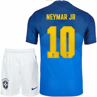 Детская гостевая форма сборной Бразилии 2020 Неймар 10