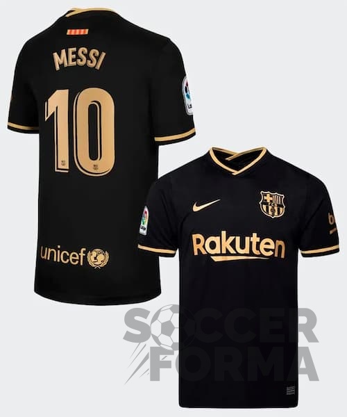 Гостевая футболка Барселоны Месси 10 2020-2021 - вид 1