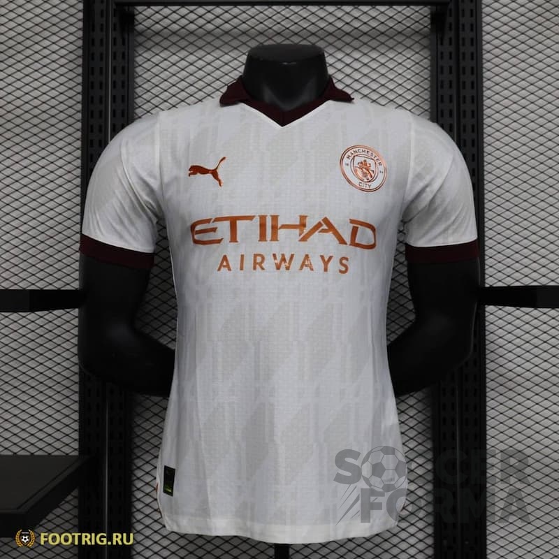 Гостевая футболка Манчестер Сити 2023-2024 игровая - вид 1