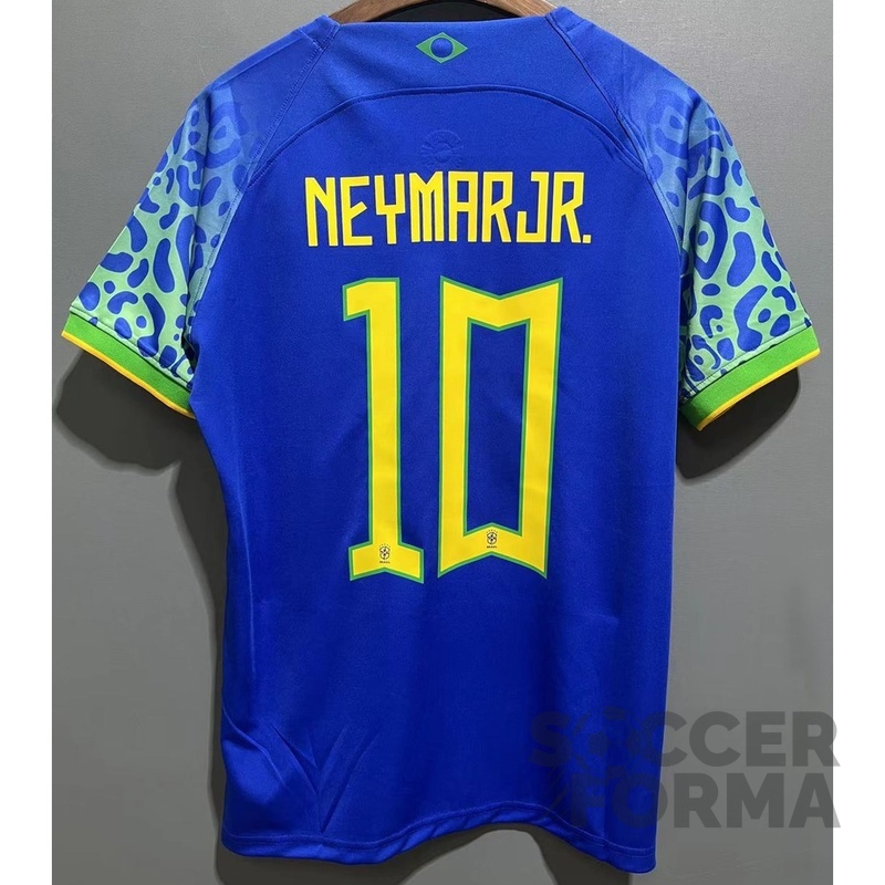 Футболка сборной Бразилии Неймар 10 синяя 2022-2024 - вид 2