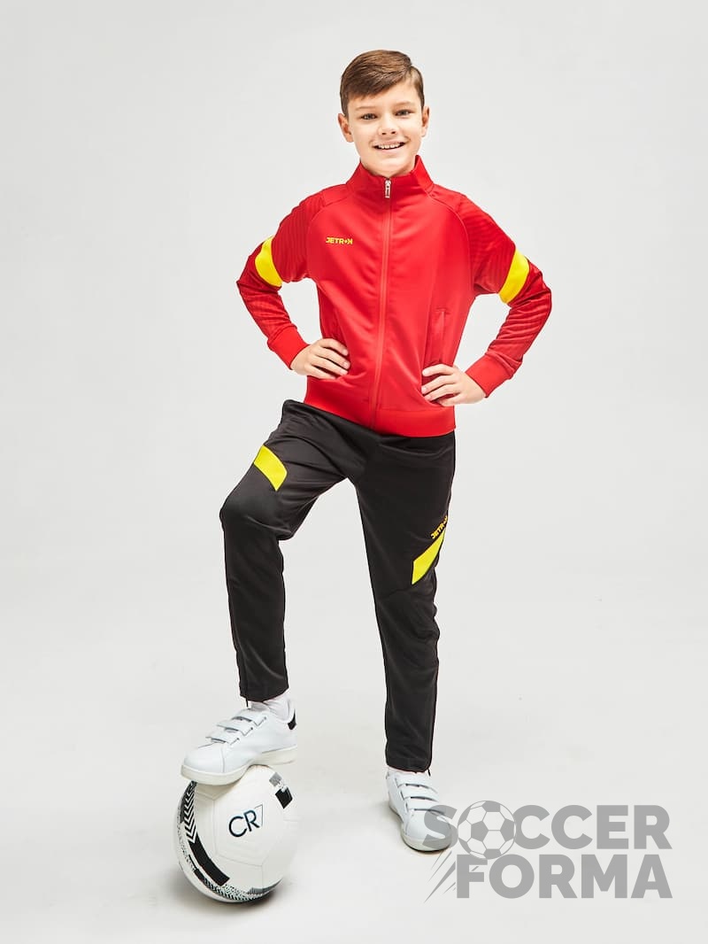 Детский тренировочный костюм Jetron Fast черно-красный - вид 1