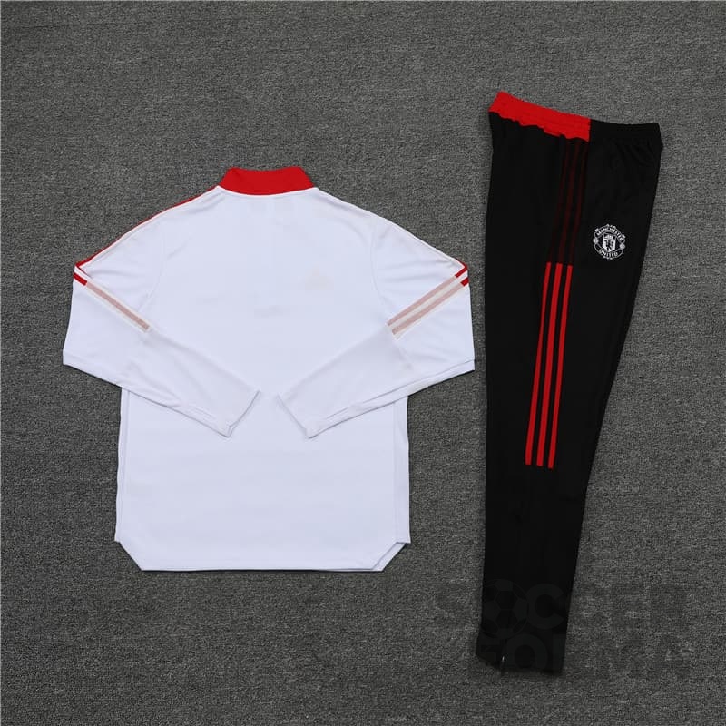 Детский тренировочный костюм Манчестер Юнайтед 2021-2022 белый - вид  4
