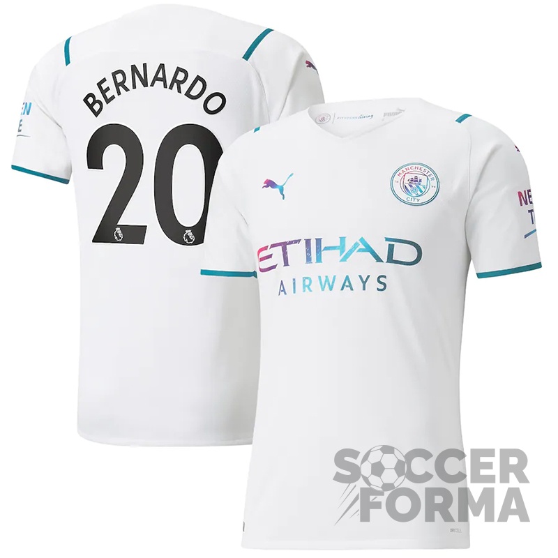 Гостевая футболка Манчестер Сити Бернарду 20 2021-2022