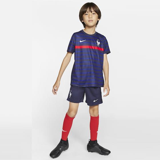 Детская форма сборной Франции 2021 с гетрами
