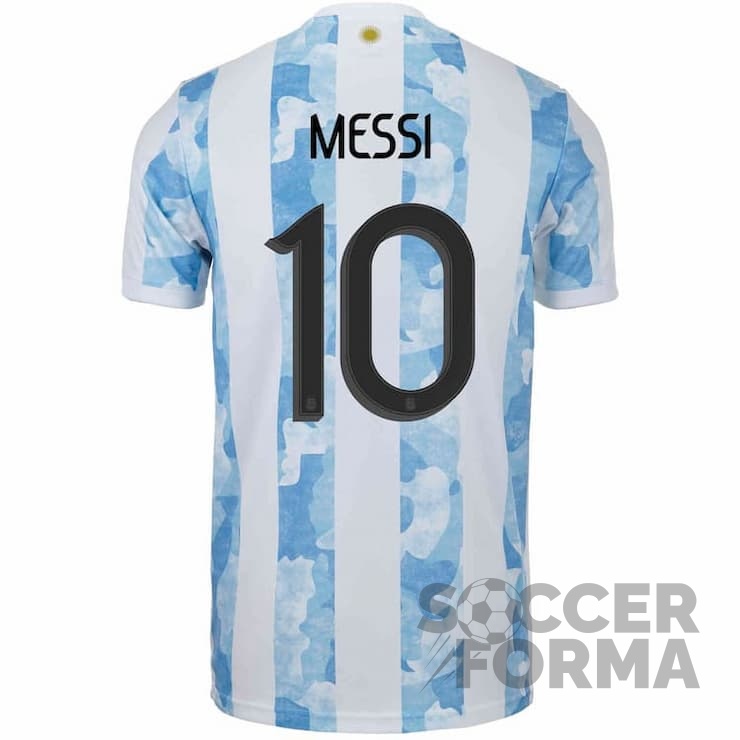 Форма сборной Аргентины Месси 10 2021 - вид 1