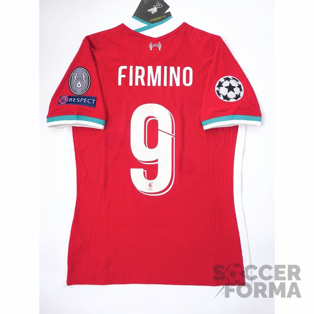 Игровая футболка Ливерпуль Фирмино 9 2020-2021 аутентичная с патчами - вид 1
