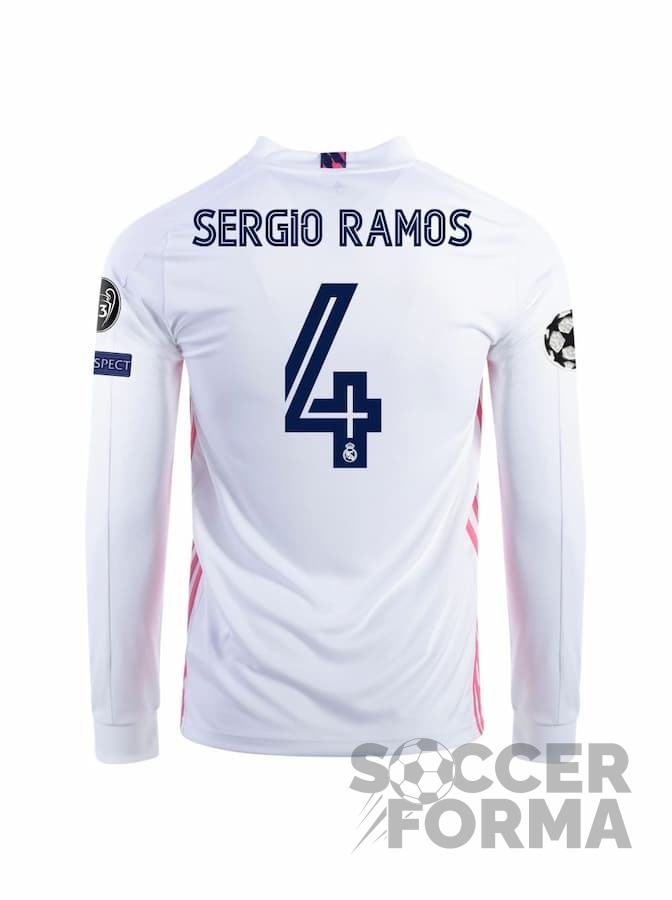 Футболка Реал Мадрид Серхио Рамос 4 2020-2021 с патчами - вид 1