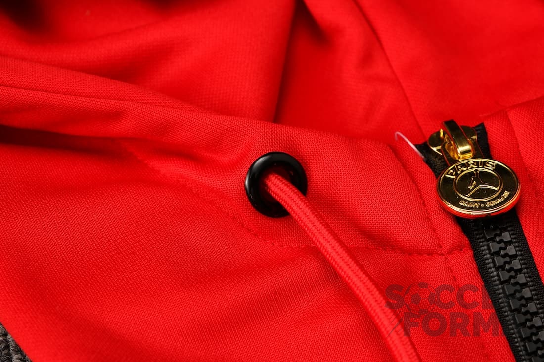 Спортивный костюм Джордан ПСЖ 2022 с капюшоном красный - вид 5