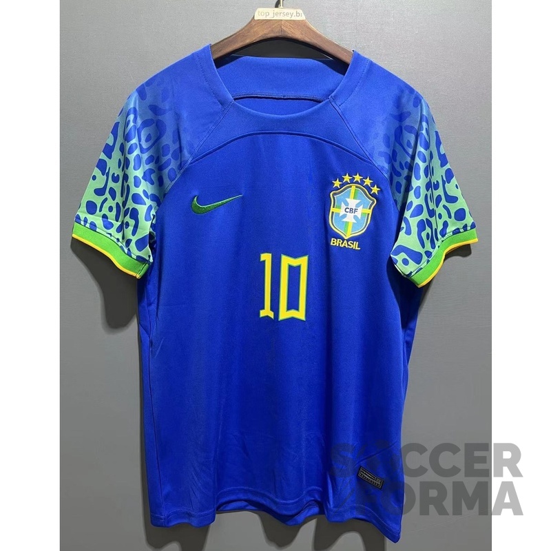 Футболка сборной Бразилии Неймар 10 синяя 2022-2024 - вид 1