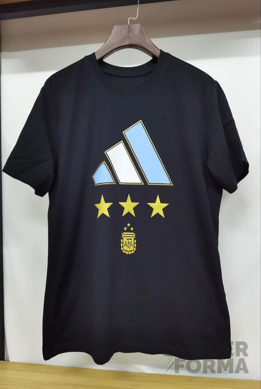 Лимитированная футболка сборной Аргентины 2022 чёрная - вид 1