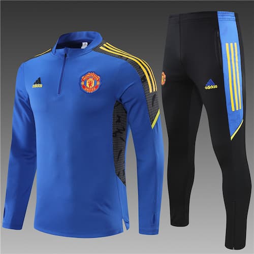 Детский тренировочный костюм Манчестер Юнайтед 2021-2022 синий