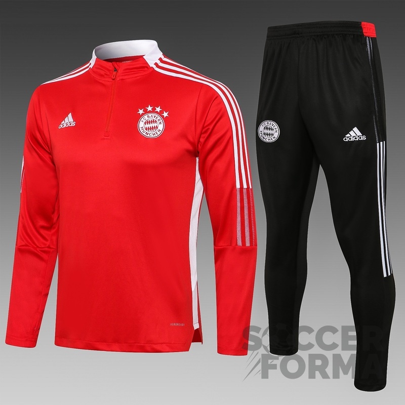 Тренировочный костюм Бавария Мюнхен 2021-2022 красный - вид 1