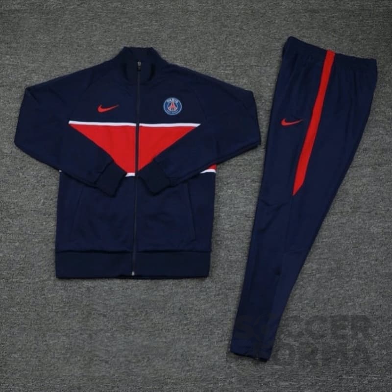 Спортивный костюм ПСЖ сине-красный 2021 - вид 1