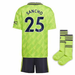 Детская форма Манчестер Юнайтед Санчо 25 третья 2022-2023 с гетрами
