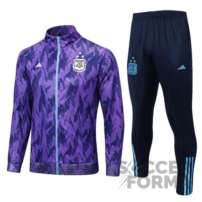 Детский спортивный костюм сборной Аргентины 2022-2023 фиолетовый купить винтернет-магазине «SOCCERFORMA»