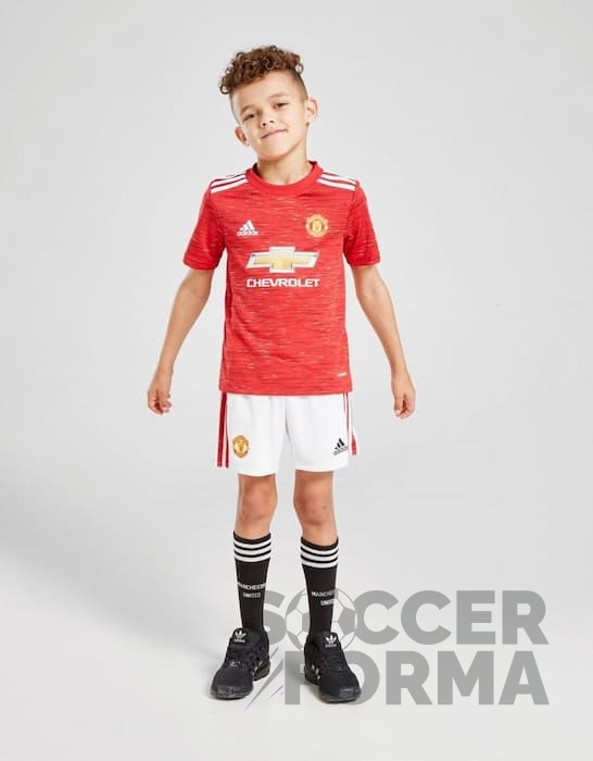 Детская форма Манчестер Юнайтед 2020-2021 с гетрами - вид  1