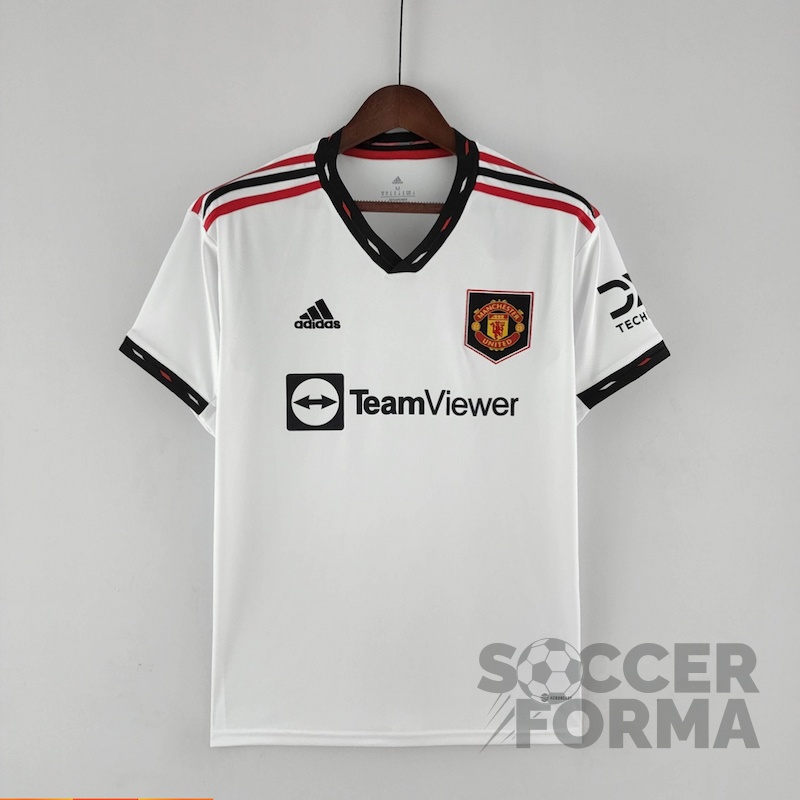 Гостевая футболка Манчестер Юнайтед Роналдо 7 с нашивками 2022-2023 - вид 2