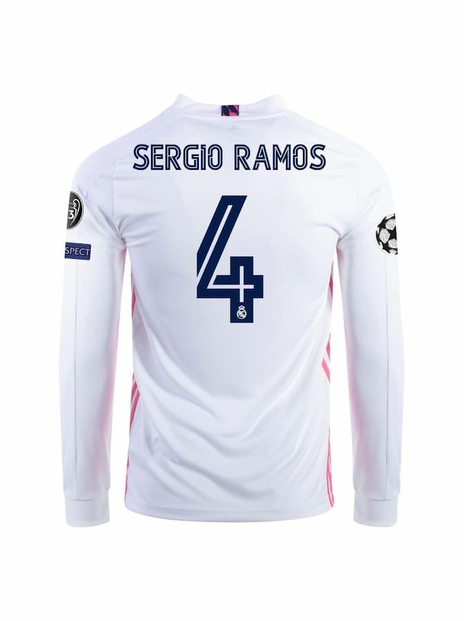 Футболка Реал Мадрид Серхио Рамос 4 2020-2021 с патчами