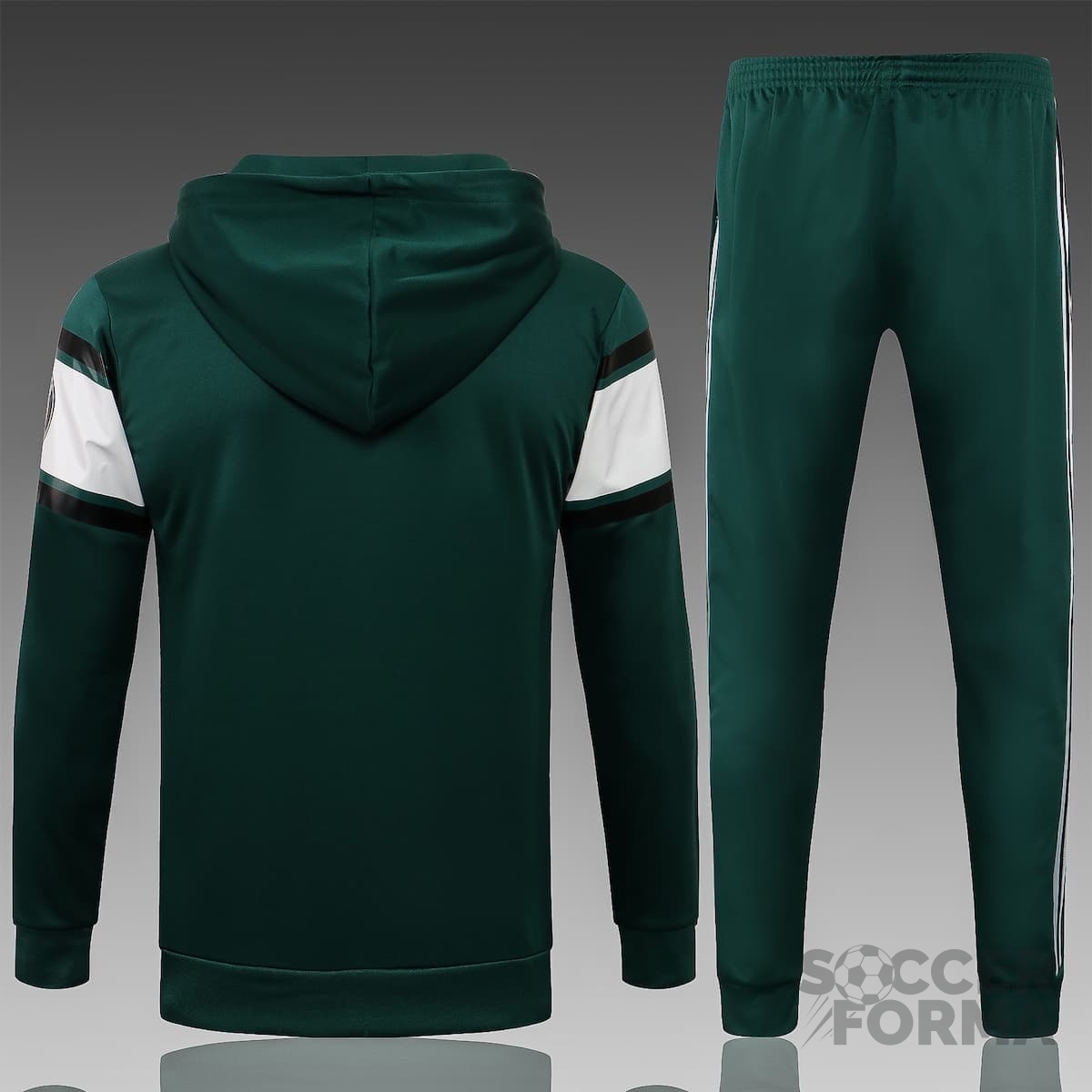 Спортивный костюм Джордан ПСЖ 2022 с капюшоном зеленый - вид 2